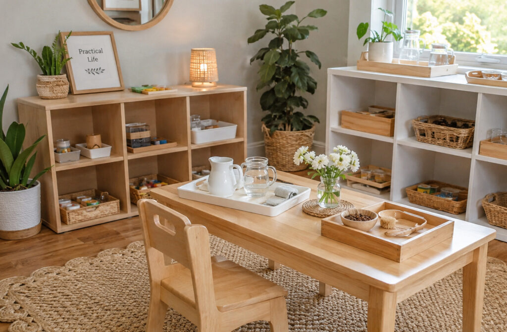 Montessori Playroom Decor: Colors, Materials and Visual Simplicity
