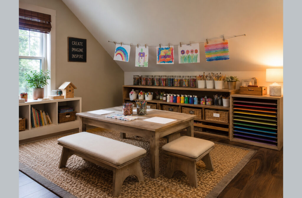 How to Store Kids Artwork: In-Progress Projects, Finished Pieces & Archives